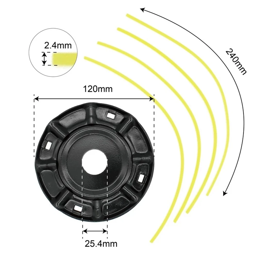 Grass Strimmer Head Trimmer Brush Lawn Mower Solid Steel Wire Wheel Garden For Cordless Grass Trimmer Blade Cutter Lawn Trimmer
Grass Strimmer Head Trimmer Brush Lawn Mower Solid Steel Wire Wheel Garden For Cordless Grass Trimmer Blade Cutter Lawn Trimmer