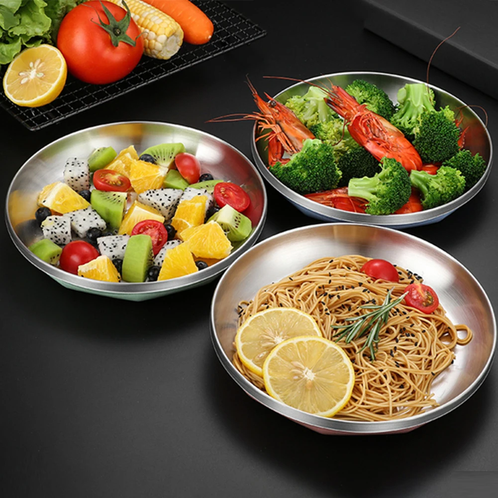 1pcs 20cm Stainless Steel Round Dinner Plate Dessert Feeding Serving Dishware Barbecue Tray Salad Steak Plate Wholesale
1pcs 20cm Stainless Steel Round Dinner Plate Dessert Feeding Serving Dishware Barbecue Tray Salad Steak Plate Wholesale