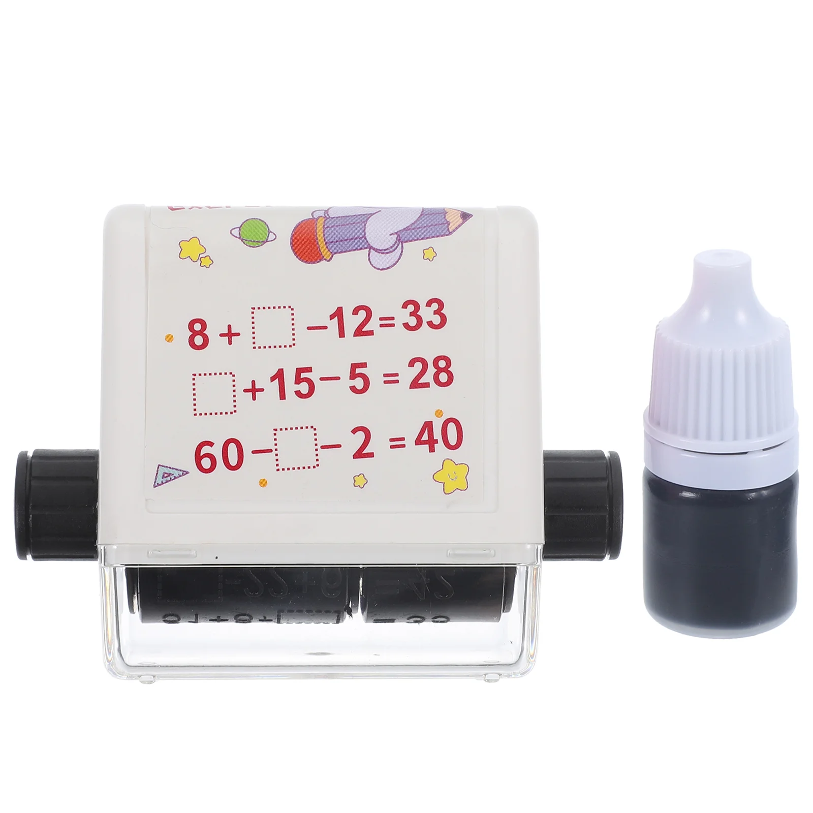 1 Set of Students Math Roller Stamp Math Scroll Stamp Roller Digital Teaching Stamp for Students
1 Set of Students Math Roller Stamp Math Scroll Stamp Roller Digital Teaching Stamp for Students