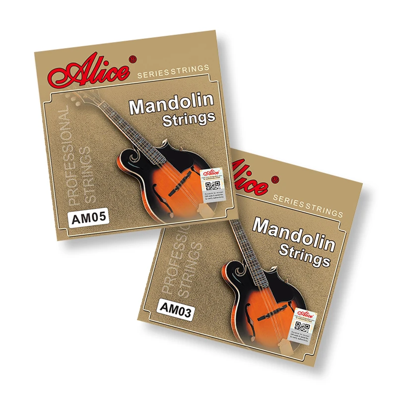 Alice Mandolin Strings .010 - .034 / .011 - .040 85/15 Copper winding strings Standard anti-rust coating
Alice Mandolin Strings .010 - .034 / .011 - .040 85/15 Copper winding strings Standard anti-rust coating