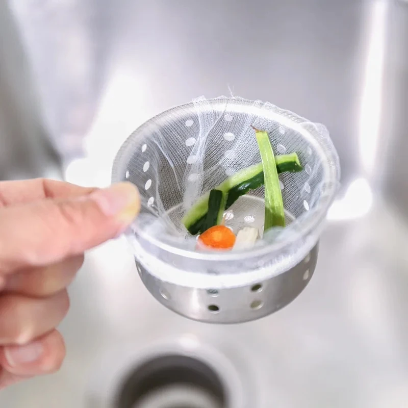 Kitchen Sink Filter Drain Outlet Disposable Residue Garbage Bag Anti-clogging Vegetable Basin Sanitary Bag For Easy Disposal
Kitchen Sink Filter Drain Outlet Disposable Residue Garbage Bag Anti-clogging Vegetable Basin Sanitary Bag For Easy Disposal