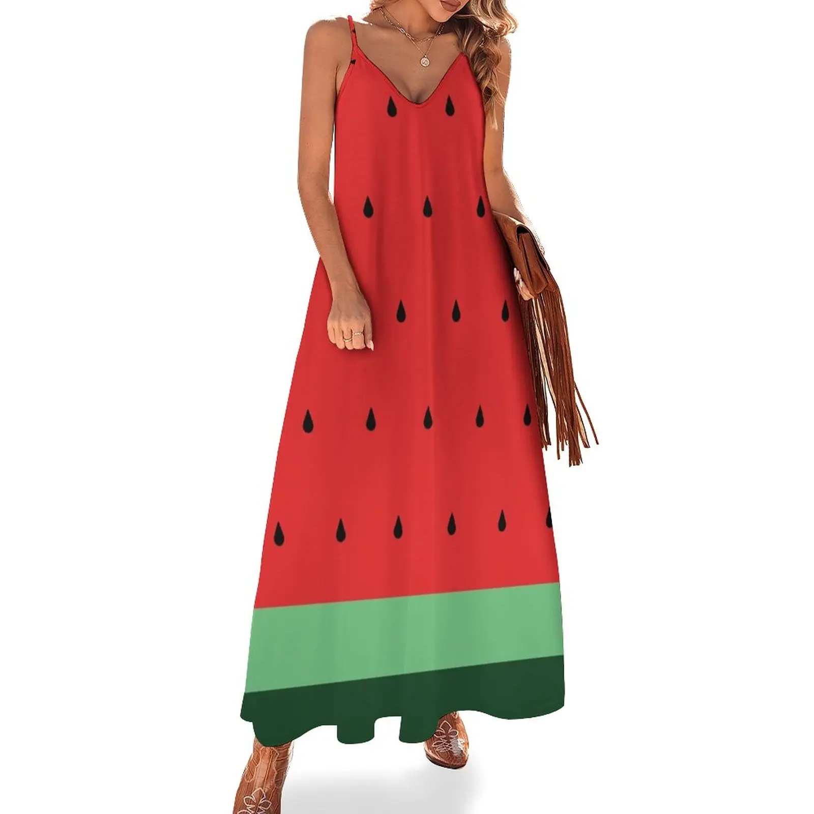 

Watermelon [Roufxis-Rb] Sleeveless Dress women formal occasion dresses ladies dresses for special occasions