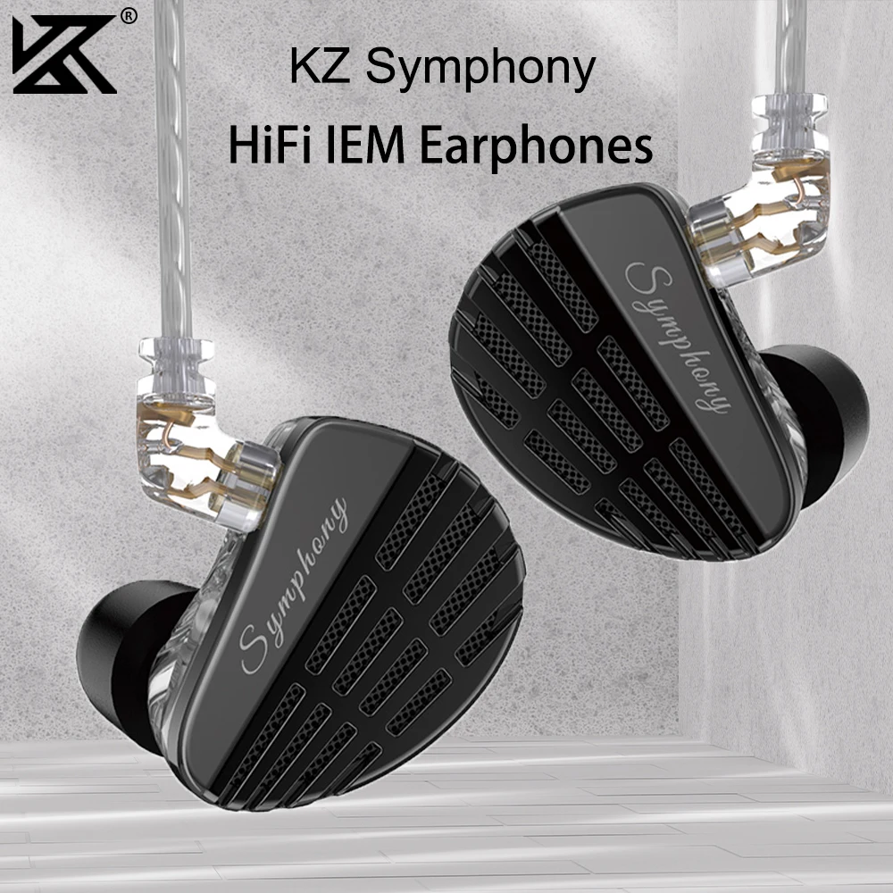 

KZ Symphony Hybrid Self-developed Planar Driver 6mm Highsets-performance Dynamic Driver Earphones HIFI DJ Gaming Headsets ZS10