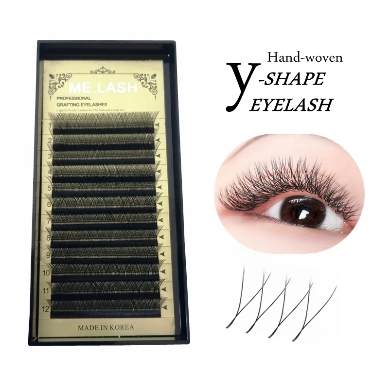 YY Shape False Eyelash Extensions Double Tips Y Eye Lash C/D Curl Matte Black 8mm to15mm Natural Idividual 2D Volume Lashes
YY Shape False Eyelash Extensions Double Tips Y Eye Lash C/D Curl Matte Black 8mm to15mm Natural Idividual 2D Volume Lashes
