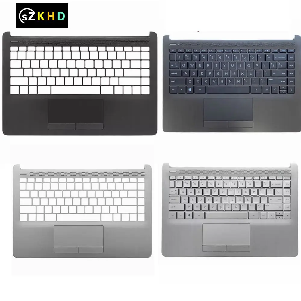 

New Upper Case Keyboard Bezel Cover Touchpad C-Shell Palmrest For HP 14-CF DF 14S-CF CR DK DP TPN-I130 I135 L24817 L48648-001