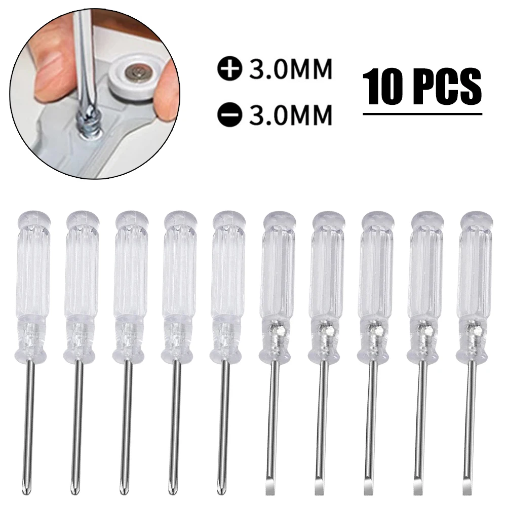 10pc 3.74Inch Small Screwdriver Slotted Cross Screwdrivers Multifunctional Nutdrivers For Toys Repair Hand Tools Use
10pc 3.74Inch Small Screwdriver Slotted Cross Screwdrivers Multifunctional Nutdrivers For Toys Repair Hand Tools Use