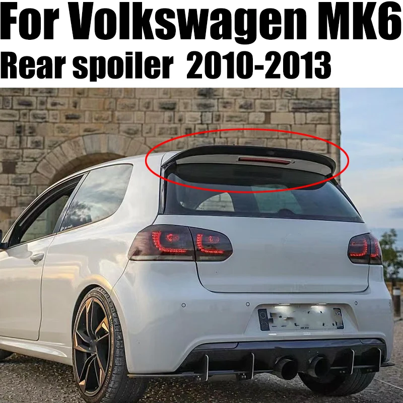 

UBUYUWANT Rear Roof Spoiler Lip Wings Spoiler for Volkswagen VW Golf 6 MK6 VI GTI R20 2010 2011 2012 2013 OS Car Style Spoiler