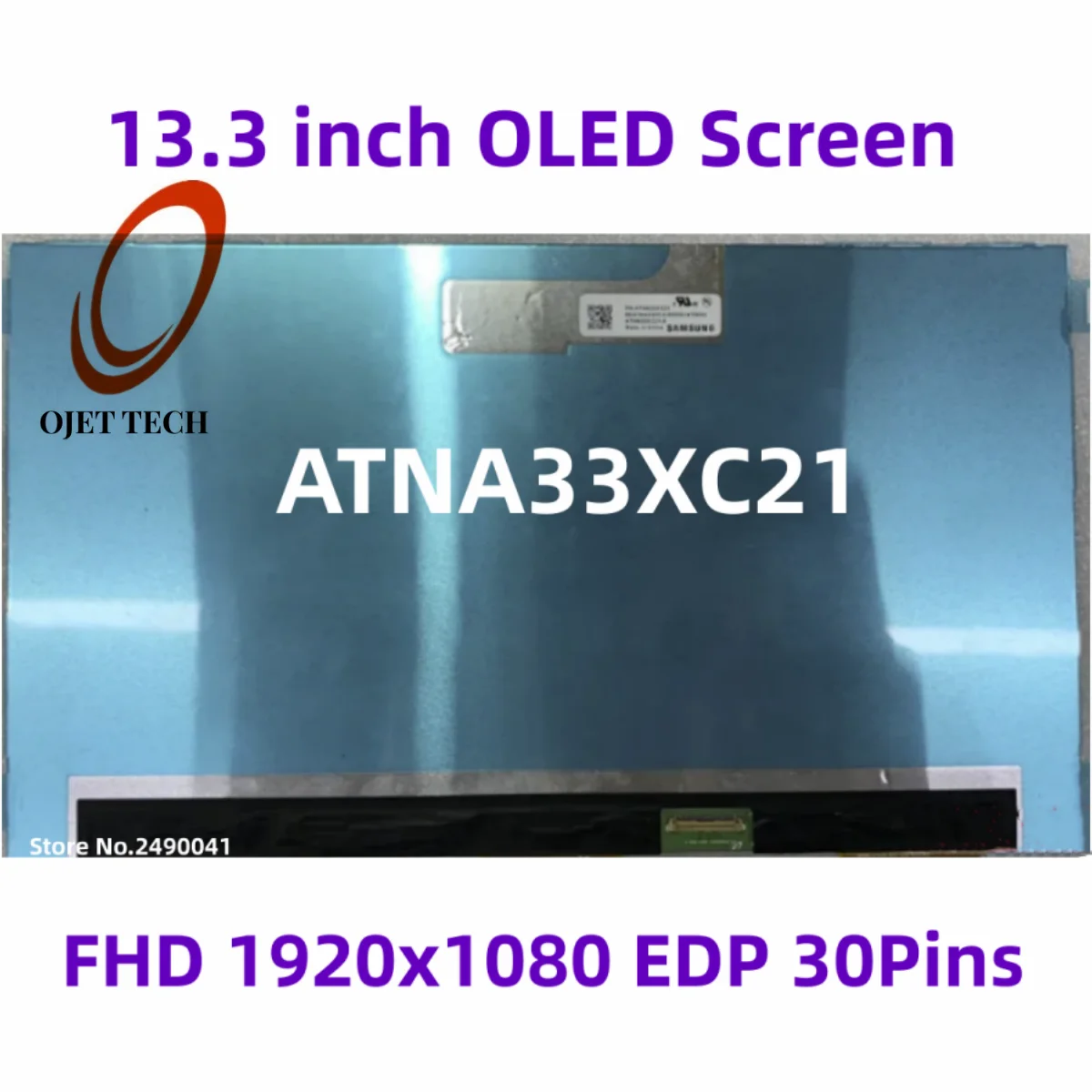 

ATNA33XC21 ATNA33XC21-0 13.3 Inch OLED Screen Display IPS Panel FHD 1920x1080 EDP 30Pins Non-touch