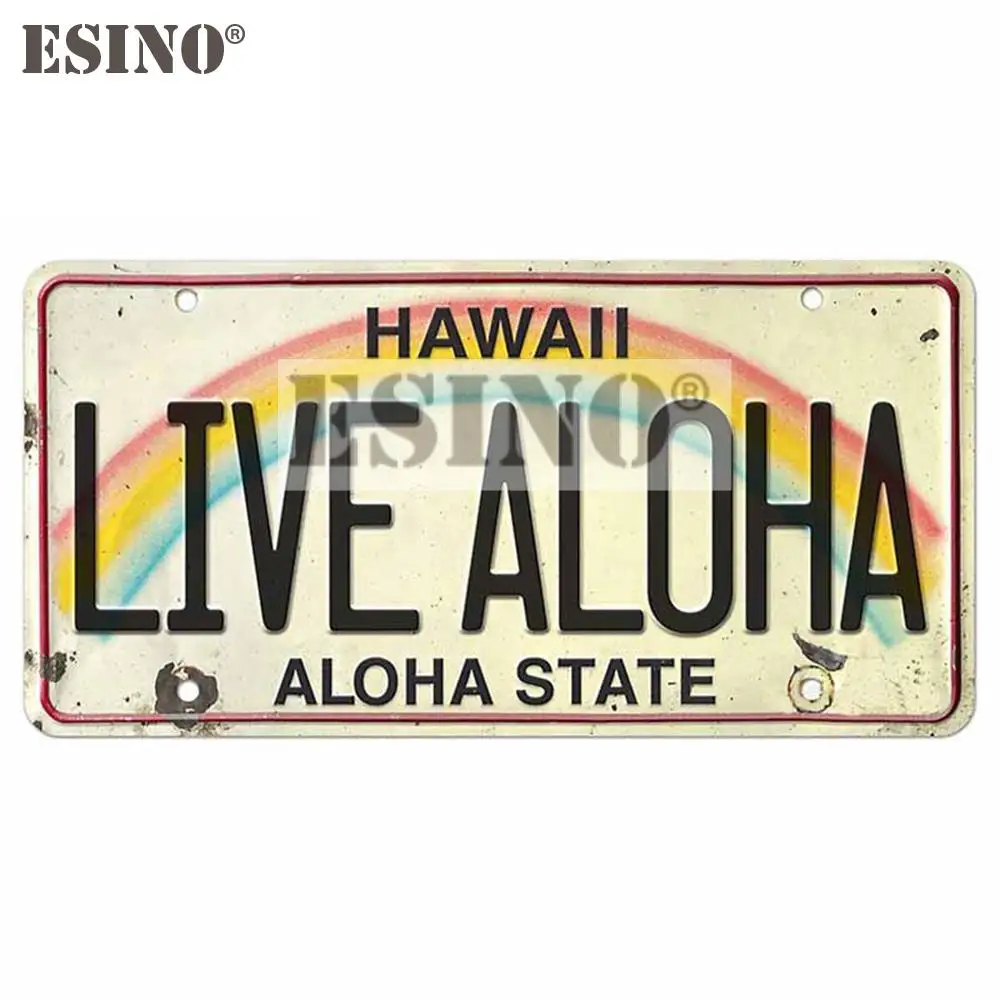 Car Styling Creative Vintage Hawaii Live Aloha License Aloha State Trunk Decal PVC Waterproof Car Body Sticker Pattern Vinyl
Car Styling Creative Vintage Hawaii Live Aloha License Aloha State Trunk Decal PVC Waterproof Car Body Sticker Pattern Vinyl