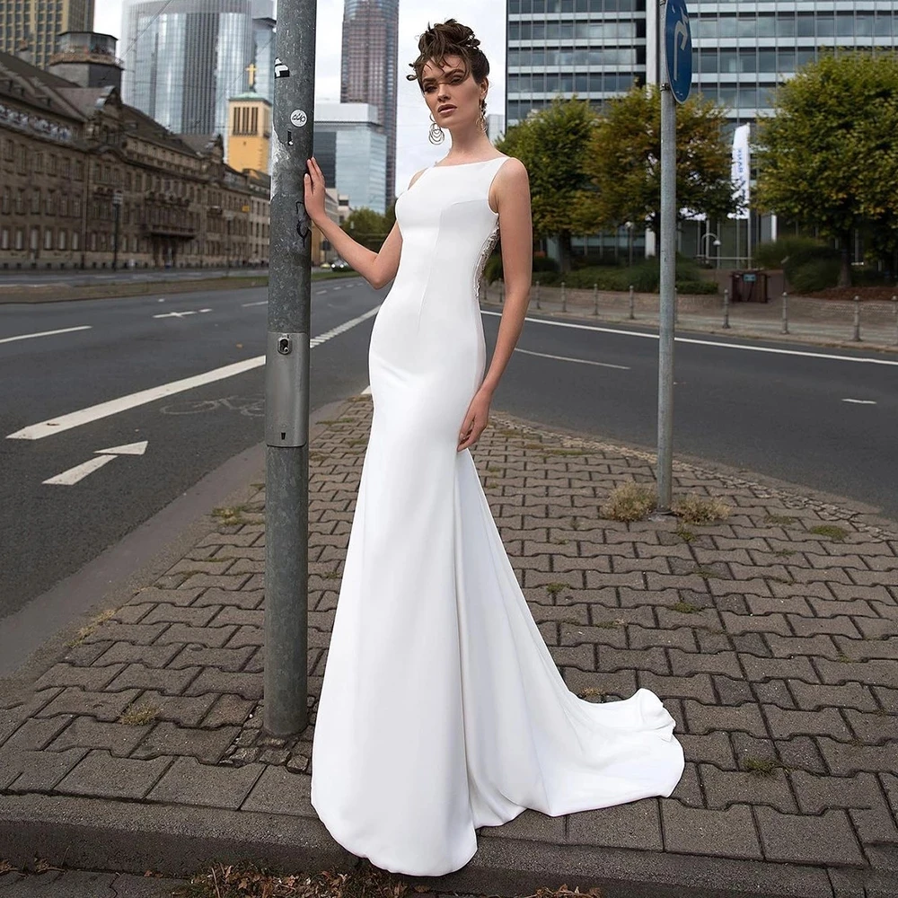 Fivsole Mermaid Wedding Dresses 2022 Party Events Vintage Sleeveless Plus Size Robe De Mariée Backless Appliques Bride Gowns
Fivsole Mermaid Wedding Dresses 2022 Party Events Vintage Sleeveless Plus Size Robe De Mariée Backless Appliques Bride Gowns