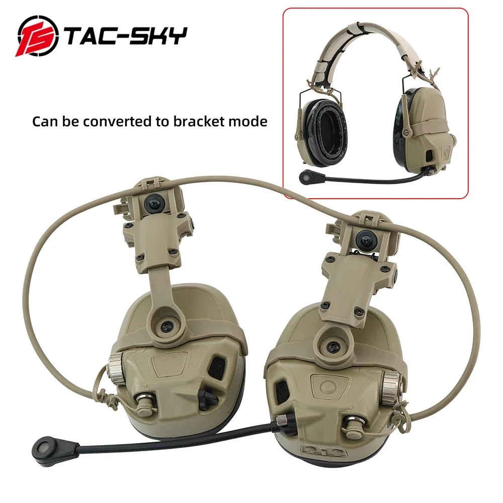 TAC-SKY Tactical Headset Dual Mode AMP Tactical Communication Noise Canceling Headset with ARC Rail Helmet Mount Adapter
TAC-SKY Tactical Headset Dual Mode AMP Tactical Communication Noise Canceling Headset with ARC Rail Helmet Mount Adapter
