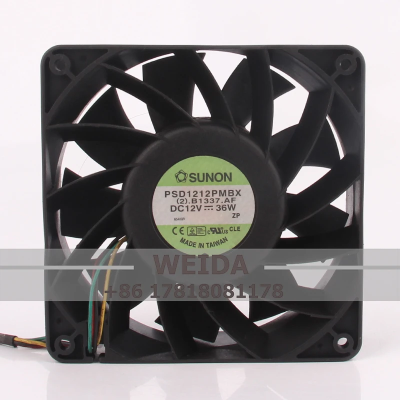 PSD1212PMBX Cooling Fan for SUNON 24V 48V DC12V 36W EC AC120x120x38mm 12038 12CM Chassis Violence Double Ball Bearing Industrial
PSD1212PMBX Cooling Fan for SUNON 24V 48V DC12V 36W EC AC120x120x38mm 12038 12CM Chassis Violence Double Ball Bearing Industrial