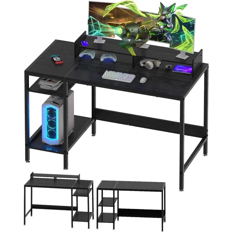 Computer Desk - 39” Gaming Desk, Home Office Desk with Storage, Small Desk with Monitor Stand, Writing for 2 Monitors
Computer Desk - 39” Gaming Desk, Home Office Desk with Storage, Small Desk with Monitor Stand, Writing for 2 Monitors