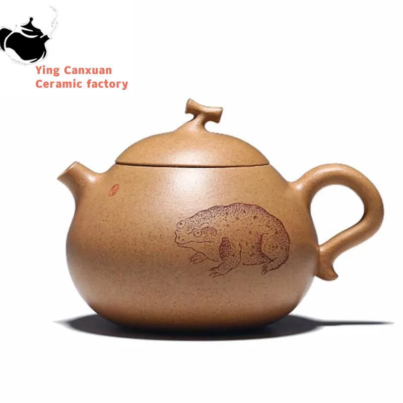180ml Chinese Yixing Purple Clay Teapots Ball Hole Filter Handmade Raw Ore Section Mud Tea Pot Kettle High-end Zisha Tea Set
180ml Chinese Yixing Purple Clay Teapots Ball Hole Filter Handmade Raw Ore Section Mud Tea Pot Kettle High-end Zisha Tea Set