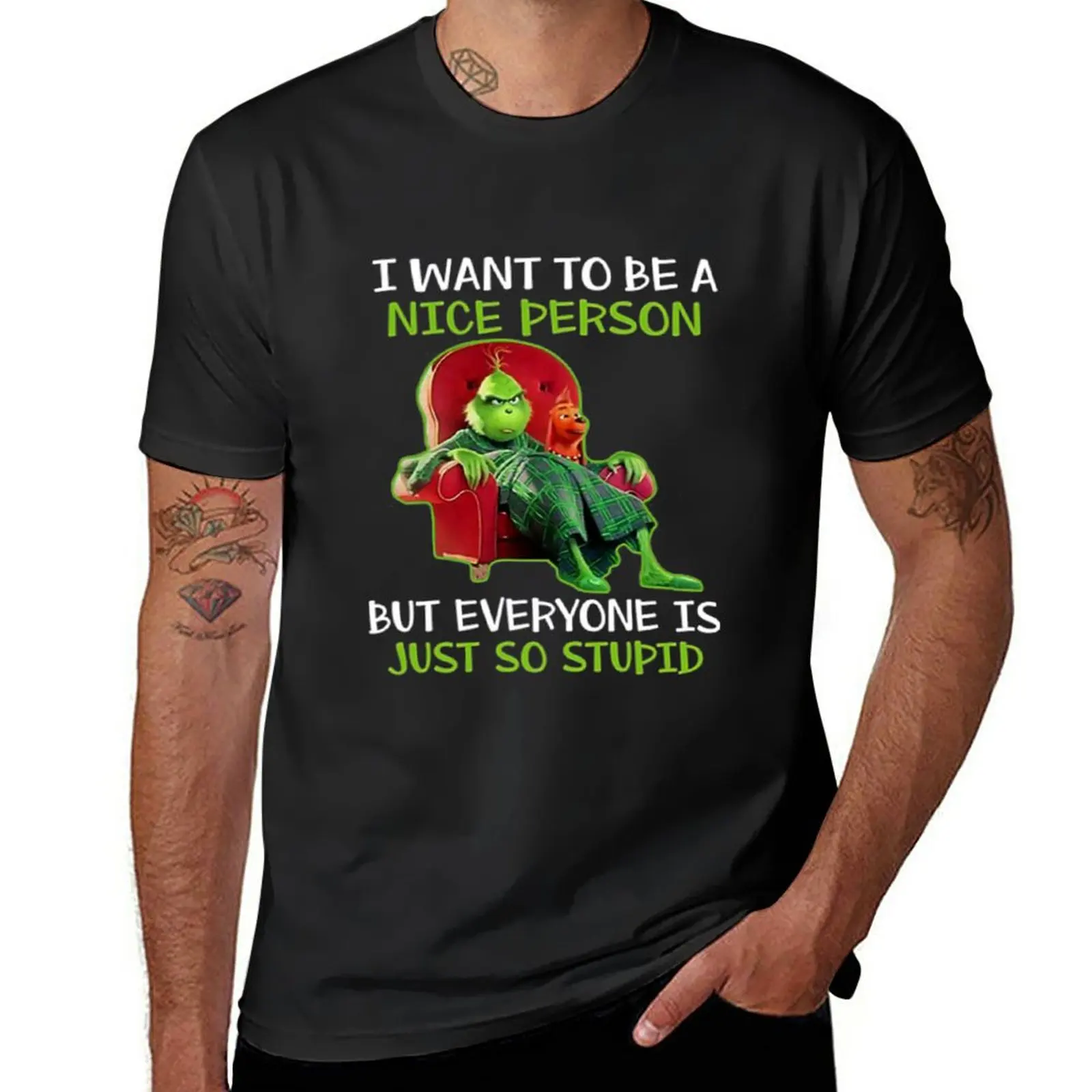 

New I Want to Be A Nice Person But Everyone is Just So Stupid T-Shirt man clothes custom t shirts t shirts for men
