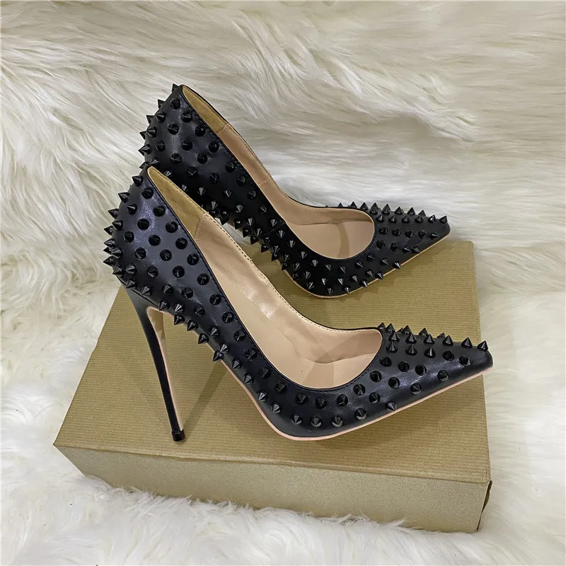2023 Black Classics Pumps for Women Stilettos High Heels Rivets Shoes Ladies Sexy Party Evening Dress Shoes 12cm 10cm 8cm Heels
2023 Black Classics Pumps for Women Stilettos High Heels Rivets Shoes Ladies Sexy Party Evening Dress Shoes 12cm 10cm 8cm Heels