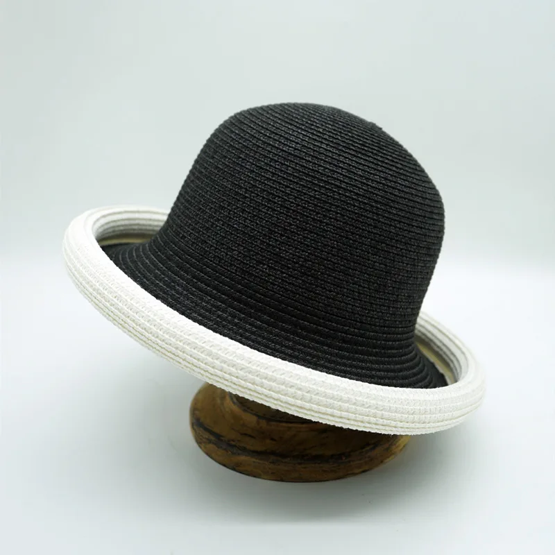 202303-pan-juanbian summer Classic black white Hepburn paper grass sunshade Curly brim lady sun cap women leisure hat
202303-pan-juanbian summer Classic black white Hepburn paper grass sunshade Curly brim lady sun cap women leisure hat