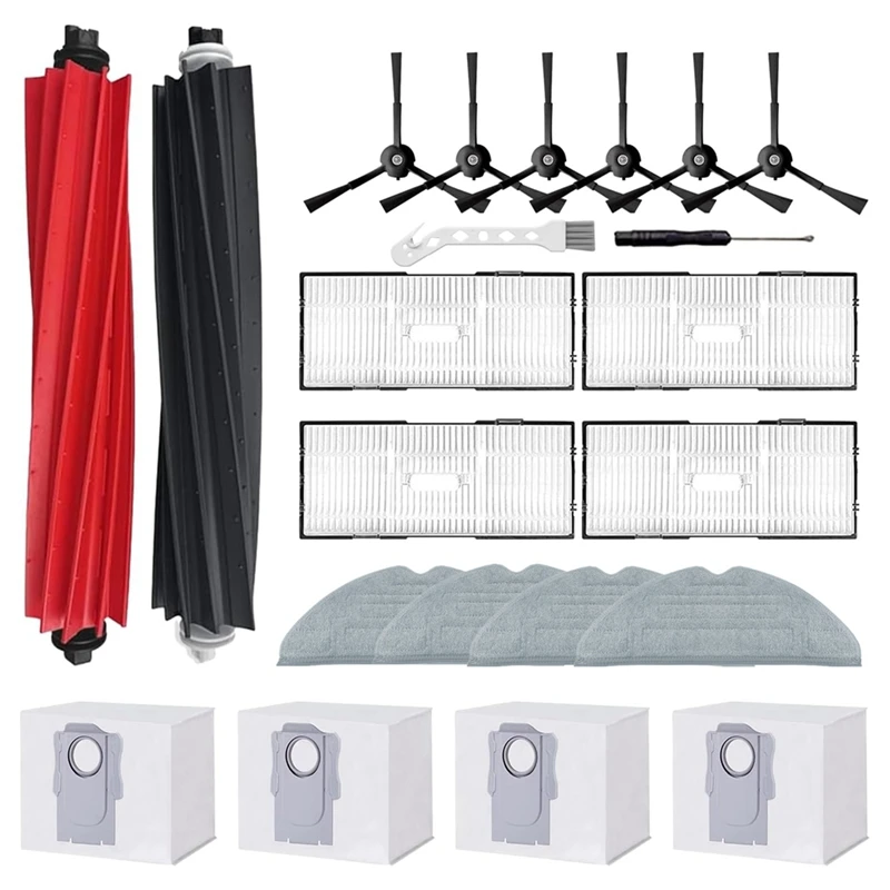 Сменные детали для робота-пылесоса Roborock S8 +/S8 Pro, основная боковая щетка, фильтр НЕРА, тряпичная швабра, мешки для пыли
Сменные детали для робота-пылесоса Roborock S8 +/S8 Pro, основная боковая щетка, фильтр НЕРА, тряпичная швабра, мешки для пыли