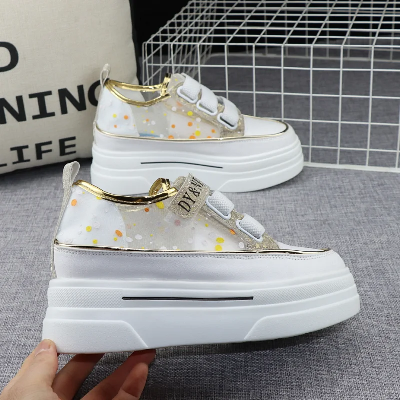 Summer New Mesh Breathable Light White Shoes Korean Version Low-cut Inner Heightened Thick-soled Muffin Casual Mesh Sneakers
Summer New Mesh Breathable Light White Shoes Korean Version Low-cut Inner Heightened Thick-soled Muffin Casual Mesh Sneakers