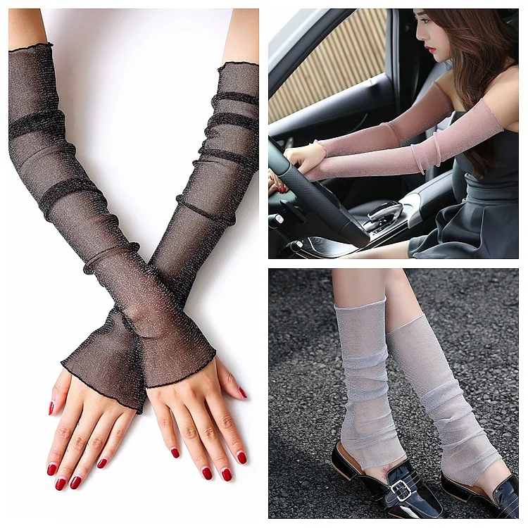 Summer Fashion Lady Gauze Sun Protection Sleeves Gloves Women Thin Long Fingerless Arm Warmers Sunscreen Uv Breathable Mittens
Summer Fashion Lady Gauze Sun Protection Sleeves Gloves Women Thin Long Fingerless Arm Warmers Sunscreen Uv Breathable Mittens