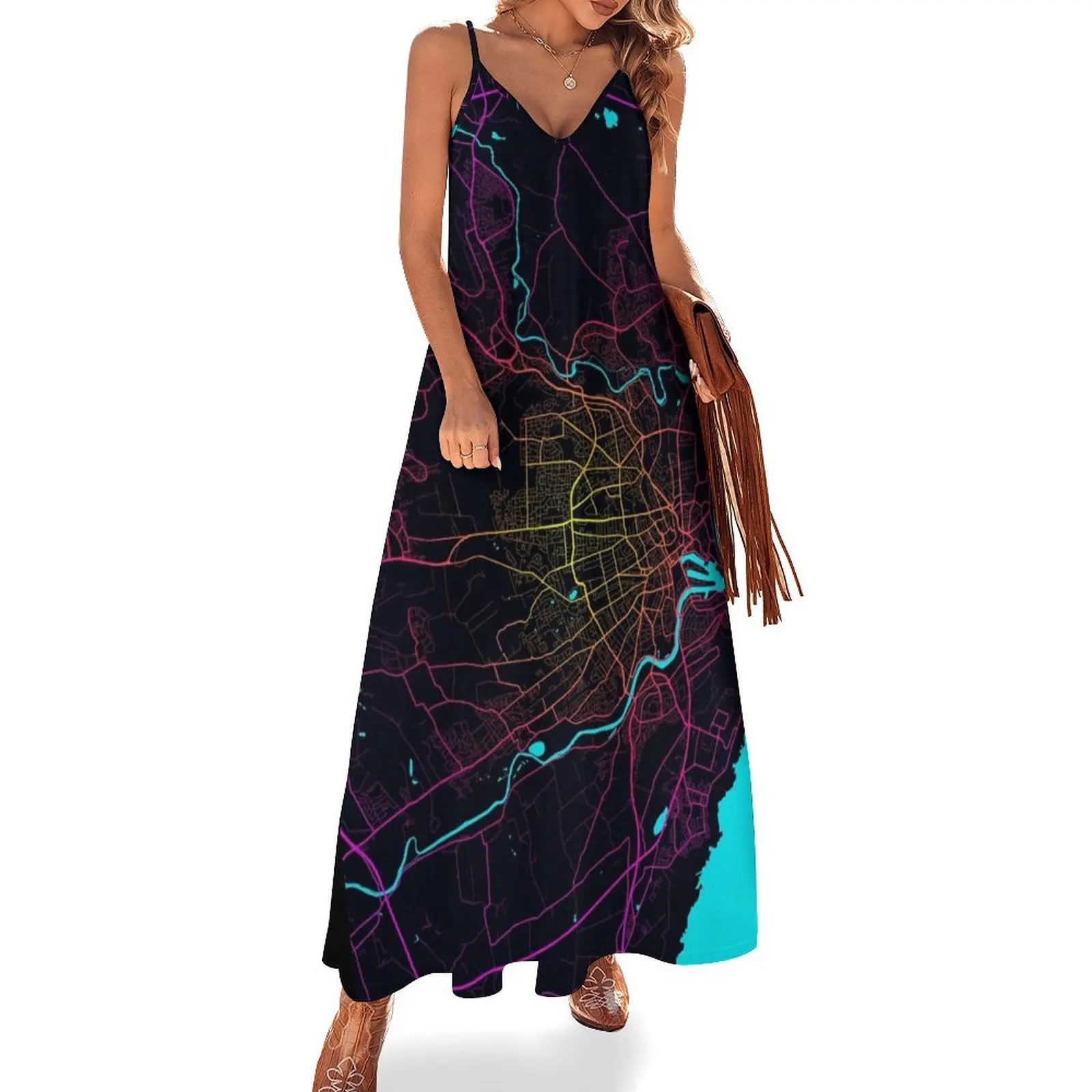 Aberdeen City Map of Scotland - Neon Sleeveless Dress african dresses for woman long dresses for women
Aberdeen City Map of Scotland - Neon Sleeveless Dress african dresses for woman long dresses for women
