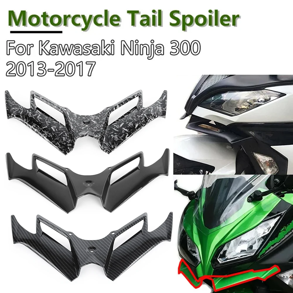 For Kawasaki Ninja 300 250 2013-2017 Front Fairing Winglets Pneumatic Tail Spoiler Protector NINJA300/250 Motorcycle Accessories
For Kawasaki Ninja 300 250 2013-2017 Front Fairing Winglets Pneumatic Tail Spoiler Protector NINJA300/250 Motorcycle Accessories