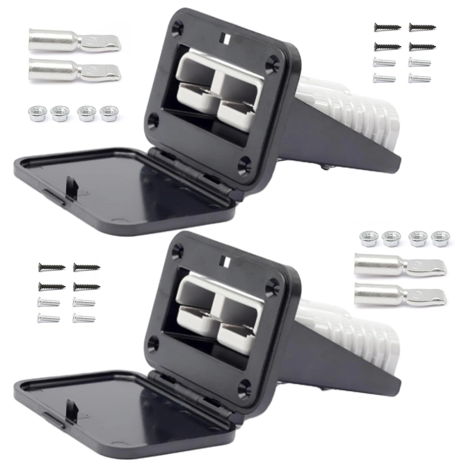 50A Plug Mounting Panel With Dust Cover Compatible With SB50 Series Connectors For Ship Yacht RV Passenger Car Panel Socket
50A Plug Mounting Panel With Dust Cover Compatible With SB50 Series Connectors For Ship Yacht RV Passenger Car Panel Socket