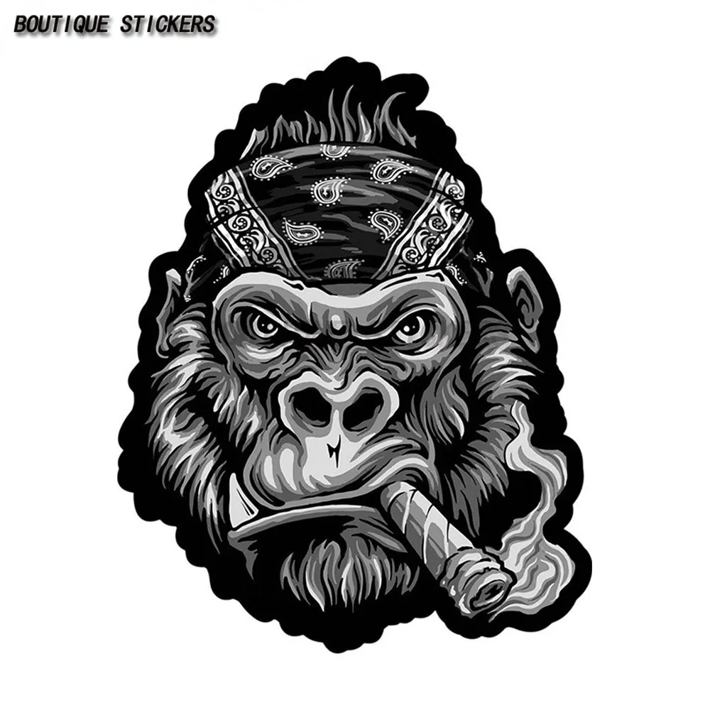 Car accessories BANDANA gorilla smoking car sticker waterproof PVC sticker suitcase laptop computer sticker cover scratches
Car accessories BANDANA gorilla smoking car sticker waterproof PVC sticker suitcase laptop computer sticker cover scratches