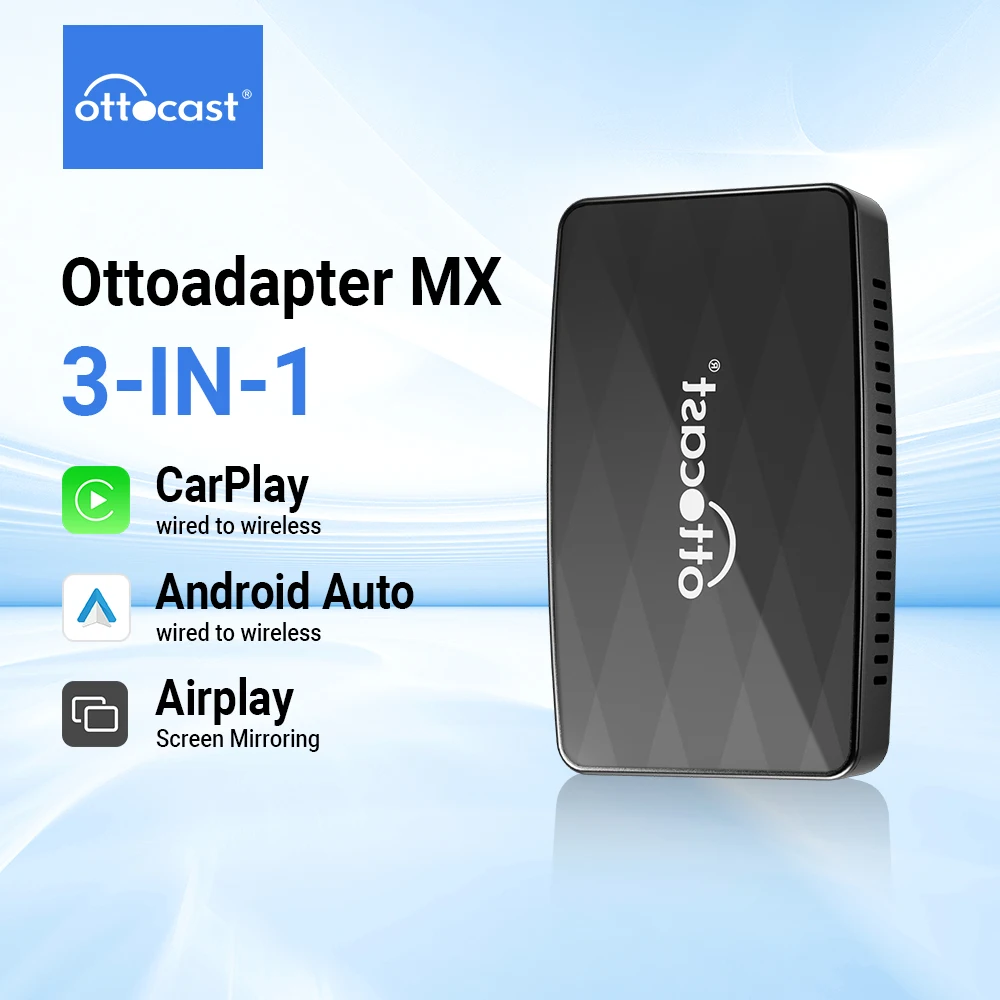 

Ottocast MX Apple Carplay Android Auto Airplay TV Box 3 IN 1 Accessories for Vehicles Intelligent Systems Smart Device 2024 New