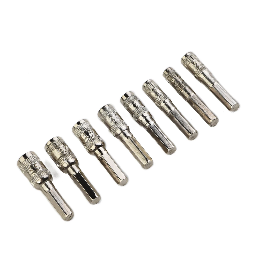 8pcs Hex SocketH4 Screw Metric Driver Hand Tool Drill Bit PH2.0/M2.5-5.5mm Hex Shank Silver Tone Metal Hex Nut Socket Kit
8pcs Hex SocketH4 Screw Metric Driver Hand Tool Drill Bit PH2.0/M2.5-5.5mm Hex Shank Silver Tone Metal Hex Nut Socket Kit