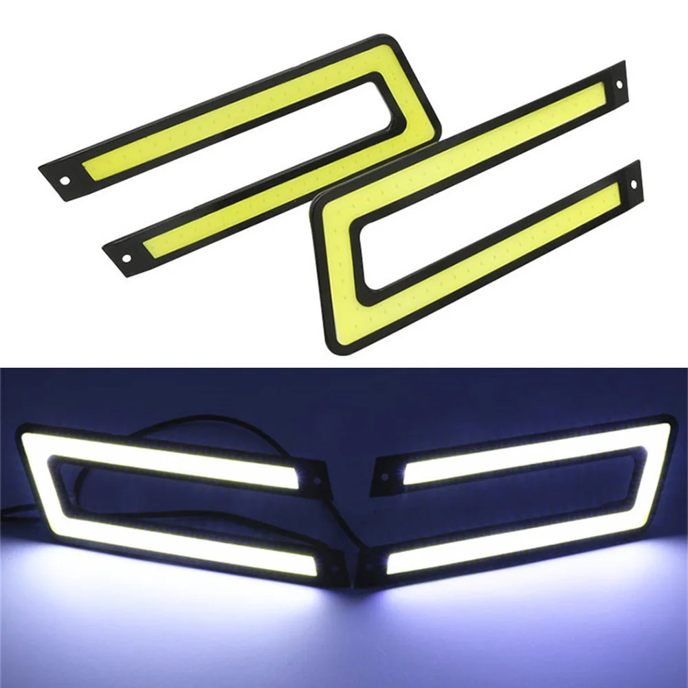 2pcs U-Shape Car DRL LED Light White COB Daytime Running Light Universal Car Driving Fog Lamp 12V 6000k-8000k
2pcs U-Shape Car DRL LED Light White COB Daytime Running Light Universal Car Driving Fog Lamp 12V 6000k-8000k