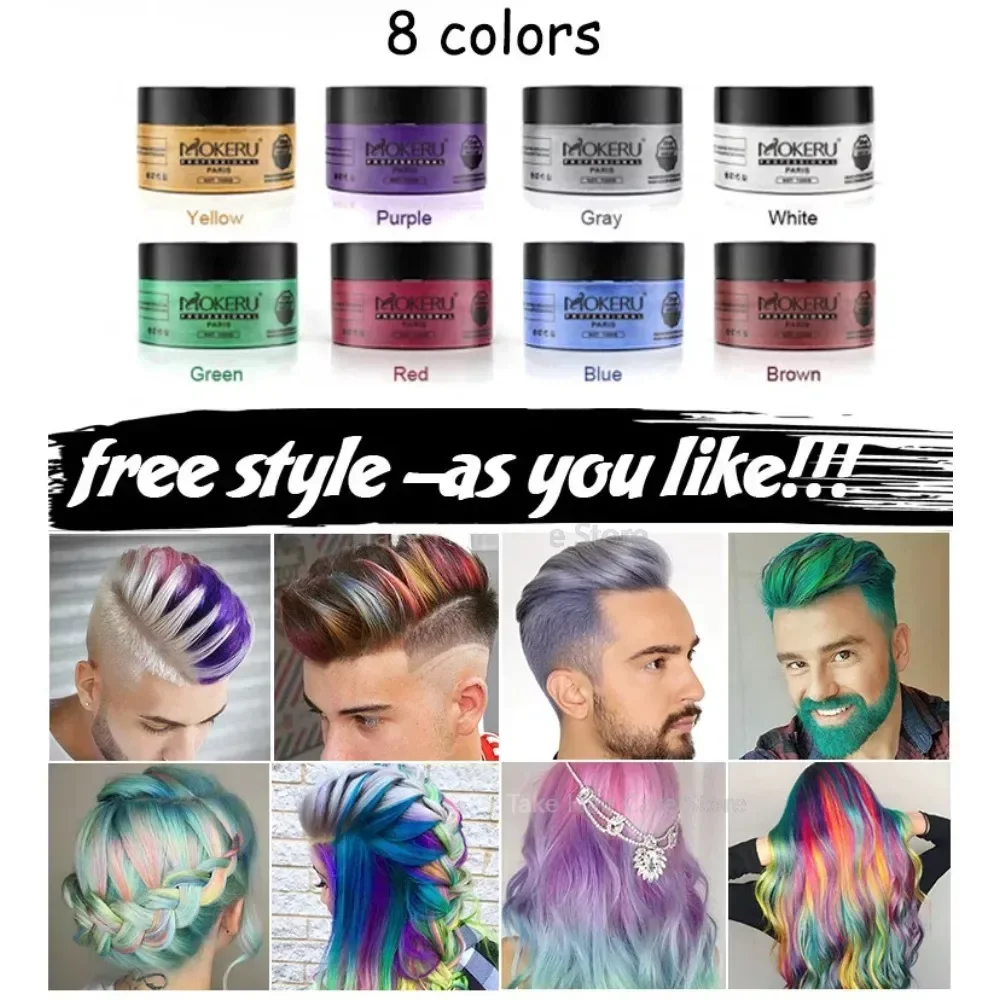 100g DIY Hair Wax Color Cream Temporary Hair Dye Wax Grandma Ash Color Dye Cream One Time White Gray Paint Wax Clay for Hair
100g DIY Hair Wax Color Cream Temporary Hair Dye Wax Grandma Ash Color Dye Cream One Time White Gray Paint Wax Clay for Hair