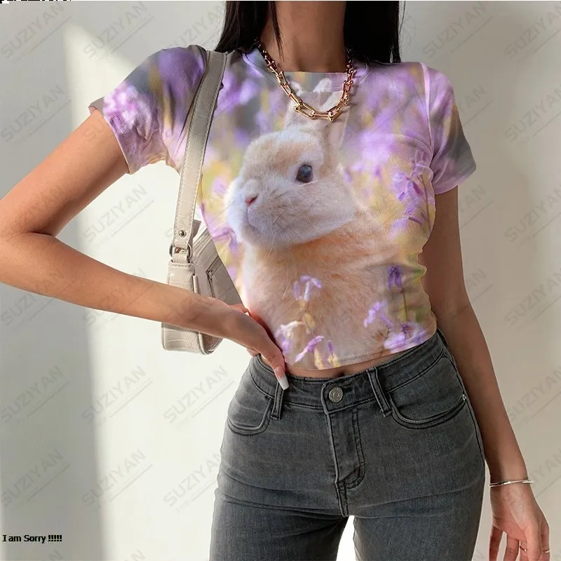 Fashion Women's Tight Short Sleeve T-shirt Casual Cute Animal 3D Printing Temperament Women's Round Neck Short Sleeve Short Top
Fashion Women's Tight Short Sleeve T-shirt Casual Cute Animal 3D Printing Temperament Women's Round Neck Short Sleeve Short Top