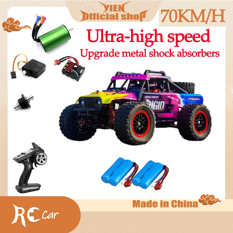 

JJRC C8805 Coche Teledirigido Todoterreno 4x4 De Alta Velocidad, Vehículo De Control Remoto Con LED, Escala 1:16, 70 Km/H, 2,4G,