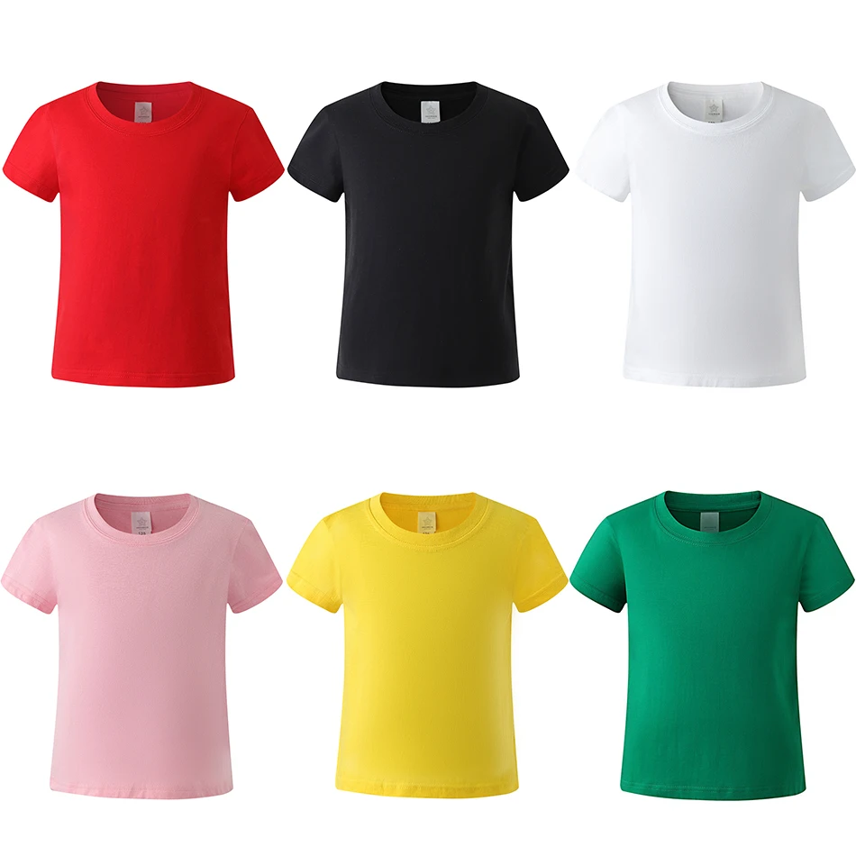 Summer Tees Cotton Solid Color Children T-shirt Kid Round Neck Sport T-shirt Boys Girls Baby Toddler Solid Blank Cotton Clothes
Summer Tees Cotton Solid Color Children T-shirt Kid Round Neck Sport T-shirt Boys Girls Baby Toddler Solid Blank Cotton Clothes