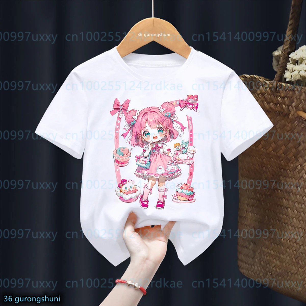 Kawaii Girl T-Shirt Anime Magic Card Girl Sakura Cartoon Print Tshirt Fashion Cute Girl Clothes Summer Kids Wear O-Neck Tees Top
Kawaii Girl T-Shirt Anime Magic Card Girl Sakura Cartoon Print Tshirt Fashion Cute Girl Clothes Summer Kids Wear O-Neck Tees Top