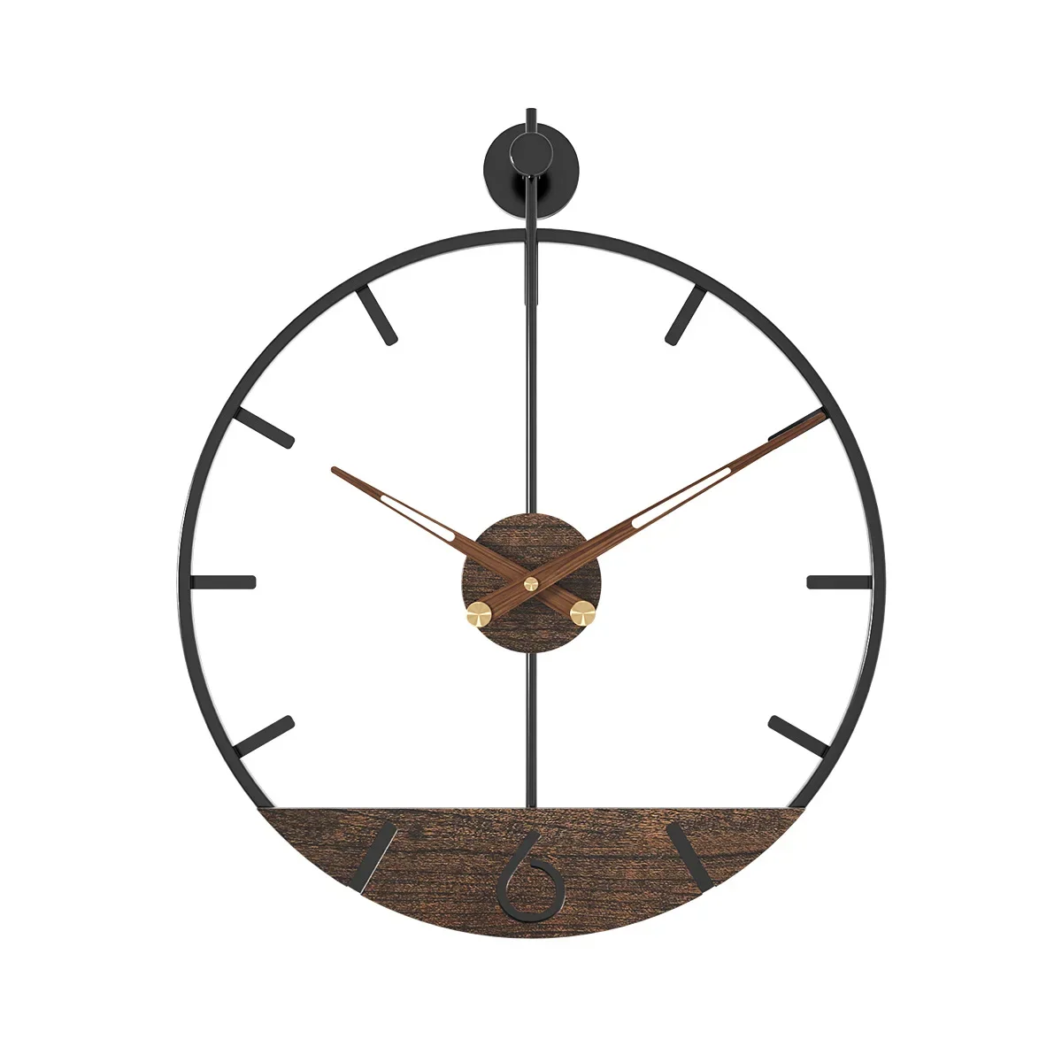 

Amazon Hot Selling Iron Wall Clock Living Room Decorative Clock Simple Retro Nordic Creative Wall Clocks Cross-Border Wholesale