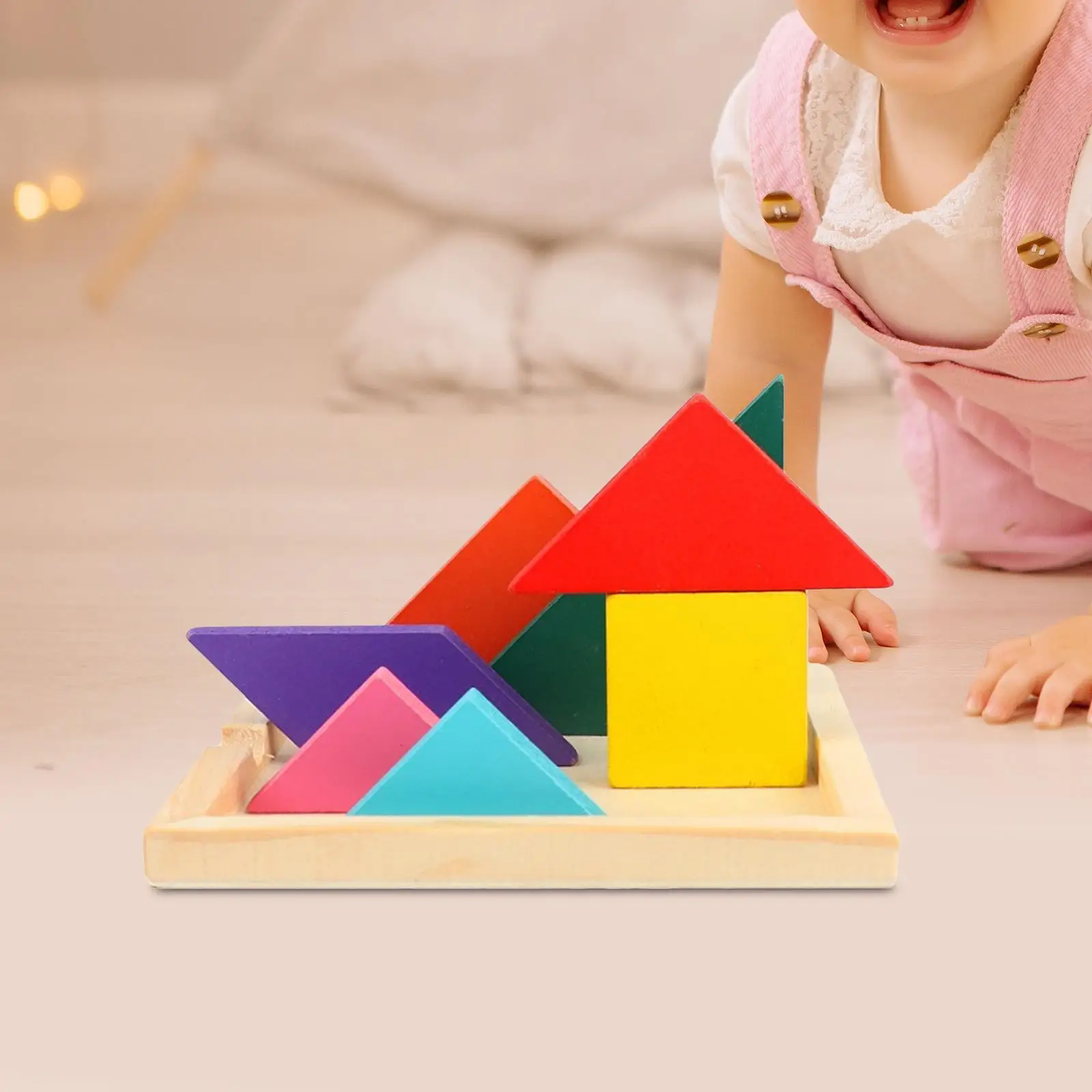 

Пазлы геометрической формы с деревянными стеблями для детей дошкольного возраста 4-8 лет