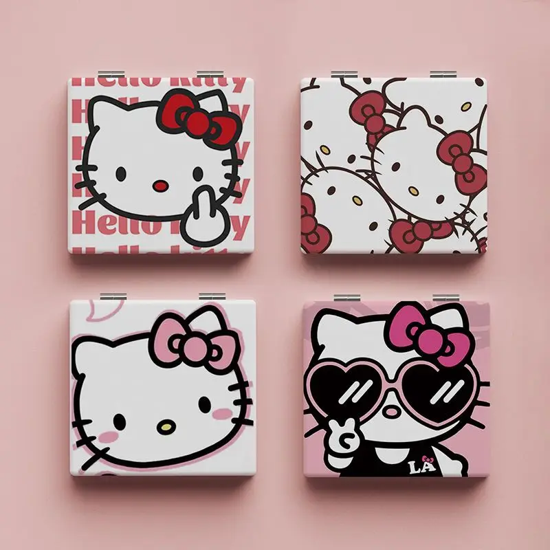 6.7*7.1cm New Sanrio Anime Cartoon Portable Small Mirror Hello Kitty Folding Mirror Double-sided Pattern Girls Makeup Gift KTCat
6.7*7.1cm New Sanrio Anime Cartoon Portable Small Mirror Hello Kitty Folding Mirror Double-sided Pattern Girls Makeup Gift KTCat