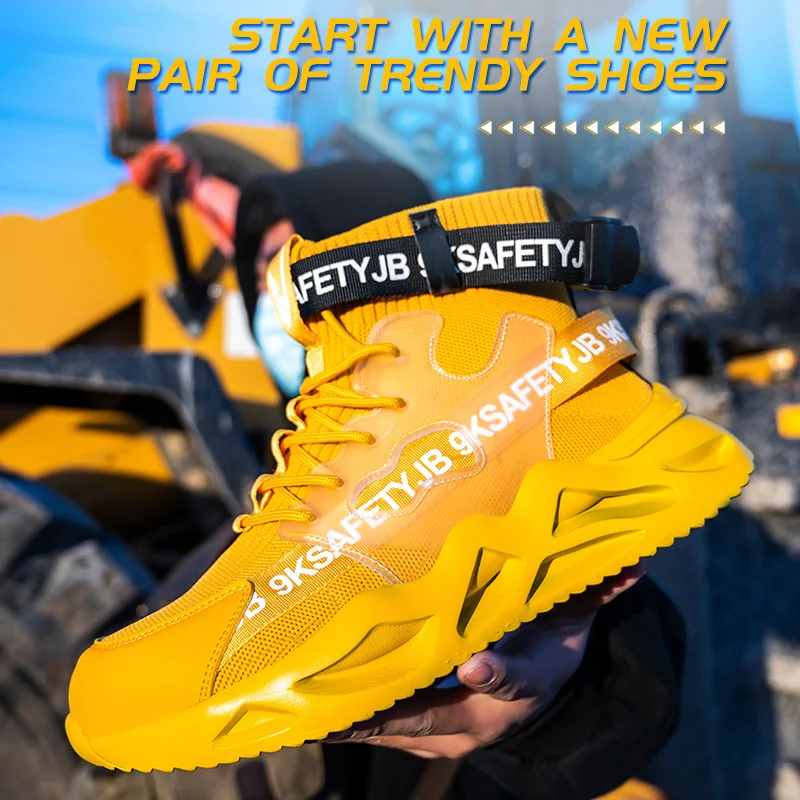 Boots For Men Safety Shoes Steel Toe Boots Breathable Puncture-Proof Work Safety Boots Male Footwear Construction Sneakers
Boots For Men Safety Shoes Steel Toe Boots Breathable Puncture-Proof Work Safety Boots Male Footwear Construction Sneakers