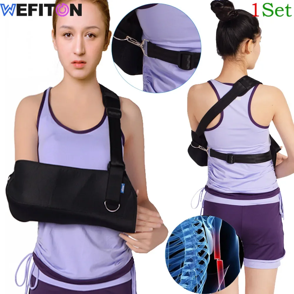 1Set Adjustable Arm Sling Immobilizer for Women Men - Support Strap for Collar Bone,Shoulder Injury,Padded for Left Right,Sprain
1Set Adjustable Arm Sling Immobilizer for Women Men - Support Strap for Collar Bone,Shoulder Injury,Padded for Left Right,Sprain