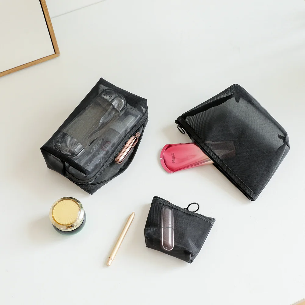 Portable Mesh Transparent Cosmetic Bag Makeup Case Women Travel Zipper Make Up Organizer Wash Toiletry Beauty Storage Bag Pouch
Portable Mesh Transparent Cosmetic Bag Makeup Case Women Travel Zipper Make Up Organizer Wash Toiletry Beauty Storage Bag Pouch