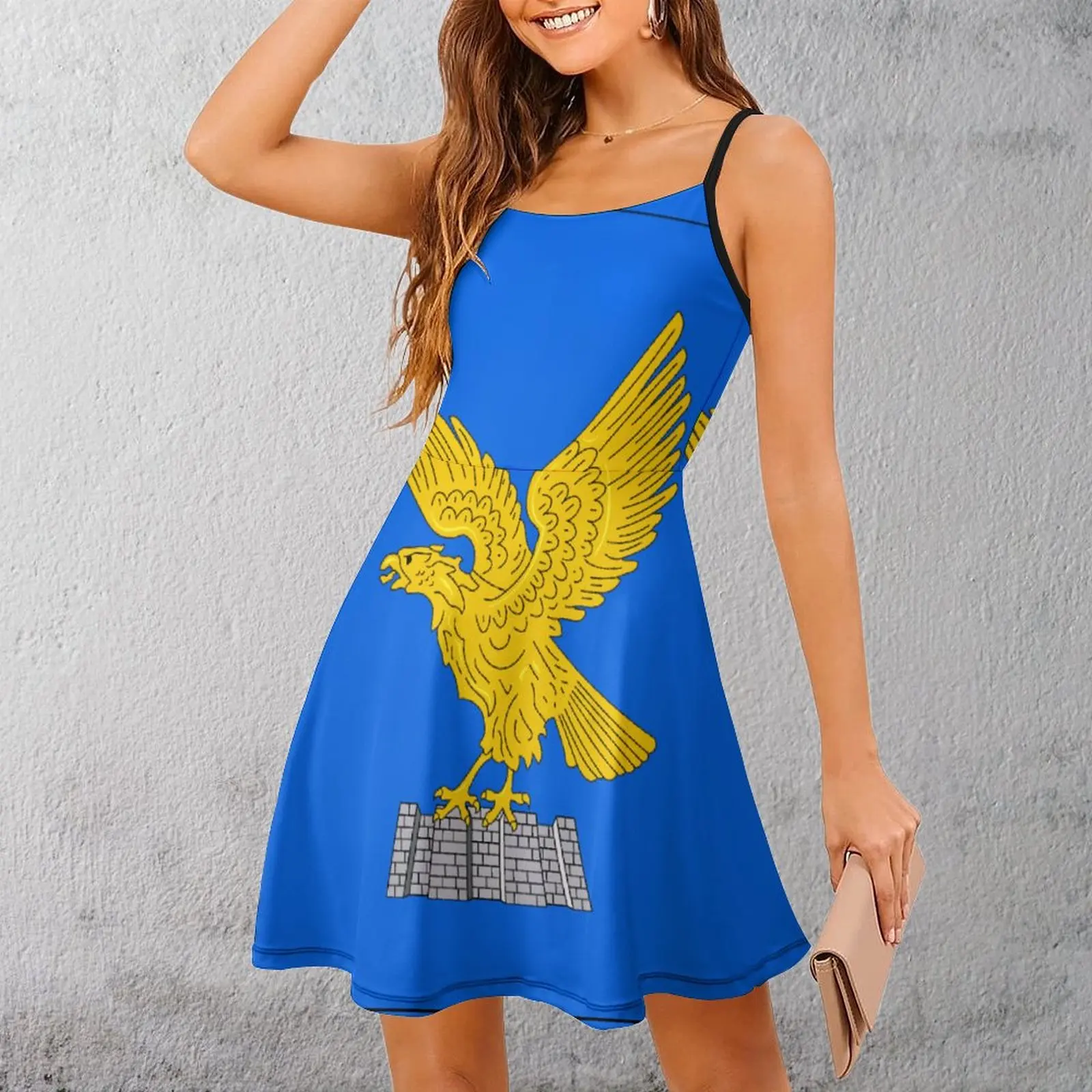 Flag of Friuli-Venezia Giulia Women's Sling Dress Novelty Exotic Woman's Gown Funny Novelty Vacations The Dress 
Flag of Friuli-Venezia Giulia Women's Sling Dress Novelty Exotic Woman's Gown Funny Novelty Vacations The Dress