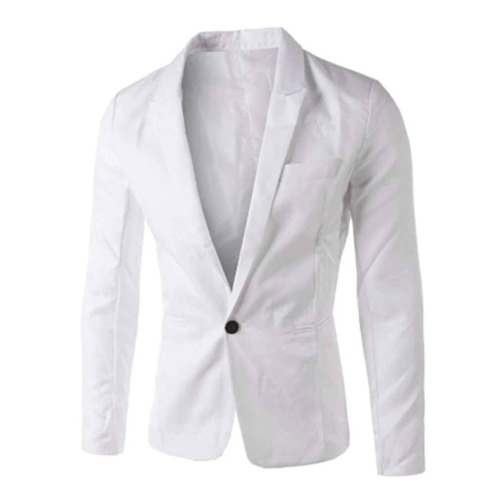 Sleek Solid Color Business Blazer Jacket Wedding Party Smart Suit Coat Tops Men's Formal Business Blazer Jacket
Sleek Solid Color Business Blazer Jacket Wedding Party Smart Suit Coat Tops Men's Formal Business Blazer Jacket