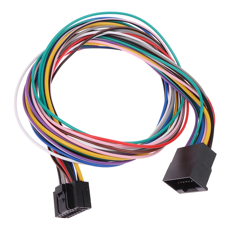 

16-контактный универсальный автомобильный стерео-радиоприемник ISO Комплект проводов удлинитель 60 см адаптер кабель для Android плеера