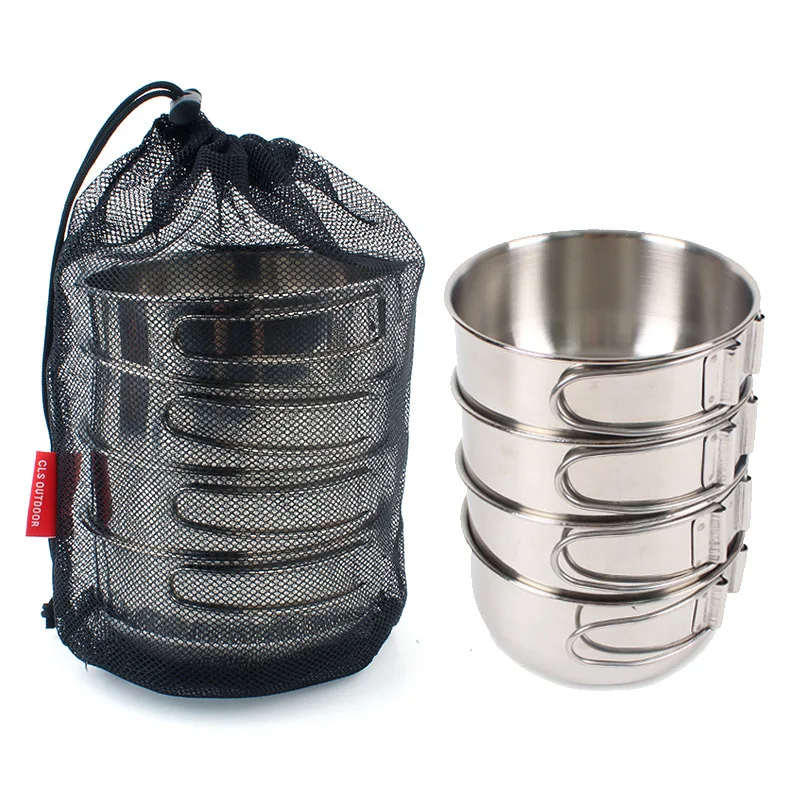 4pcs 650ml Outdoor Folding Bowl Portable Stainless Steel Backpacking Camping Picnic Tableware Dinner Food Dish Bowl Water Cup
4pcs 650ml Outdoor Folding Bowl Portable Stainless Steel Backpacking Camping Picnic Tableware Dinner Food Dish Bowl Water Cup
