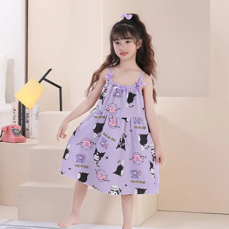 Summer Hello Kitty My Melody Anime Kawaii Sanrio Princess Children Nightdress Cute Cartoon Kuromi Home Wear Clothing Kids Gifts
Summer Hello Kitty My Melody Anime Kawaii Sanrio Princess Children Nightdress Cute Cartoon Kuromi Home Wear Clothing Kids Gifts