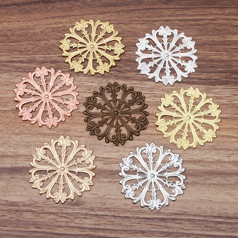 30 PCS 51 mm Metal Copper Filigree Craft Flowers Ornaments Handmade DIY Jewelry Accessories
30 PCS 51 mm Metal Copper Filigree Craft Flowers Ornaments Handmade DIY Jewelry Accessories