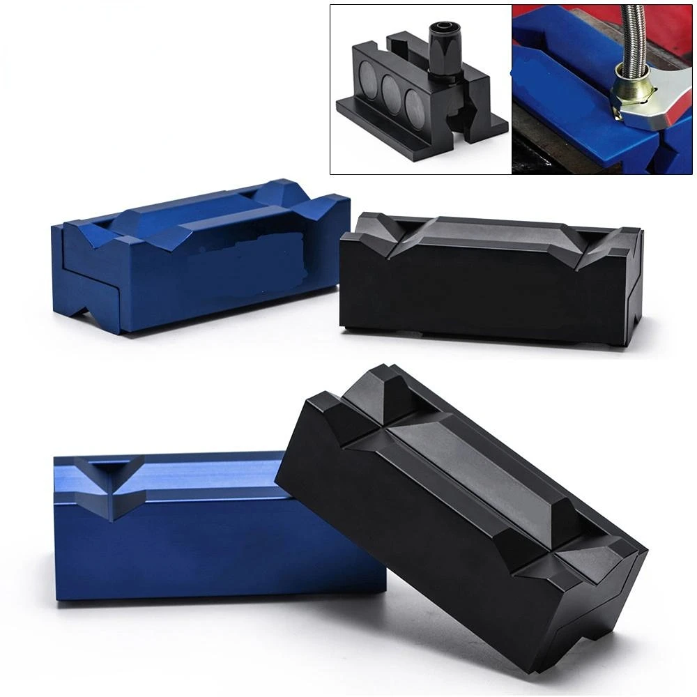 Aluminum Line Separator Vise Jaw Protective Inserts Magnetized For An Fittings With Magnetic Back
Aluminum Line Separator Vise Jaw Protective Inserts Magnetized For An Fittings With Magnetic Back