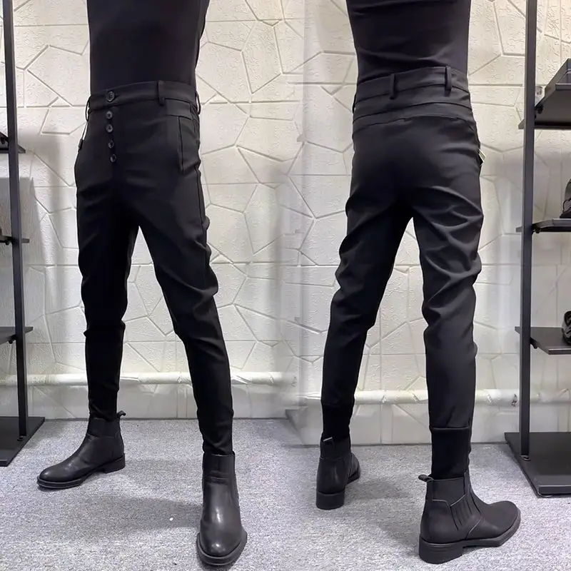 Trendy Men's Casual Trousers, Spiritual Young Man, Bound Feet, Slim Fit, Hairstylist, Night Party Stage Performance, Leggings
Trendy Men's Casual Trousers, Spiritual Young Man, Bound Feet, Slim Fit, Hairstylist, Night Party Stage Performance, Leggings